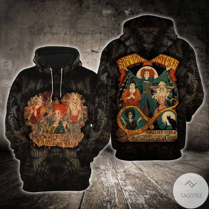 I Put A Spell On You Hocus Pocus 3D All Over Print Hoodie, Zip-up Hoodie