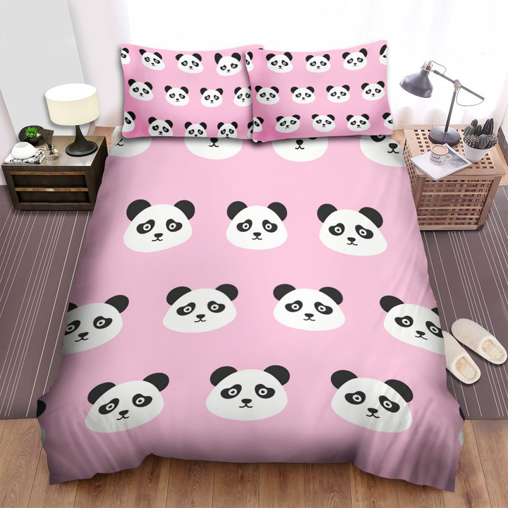 The Cute Animal - Sad Panda Seamless Art Bed Sheets Spread Duvet Cover Bedding Sets
