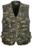 YeSiYan Men's Camo Military Hunting Fishing Vest with Pockets and Zipper