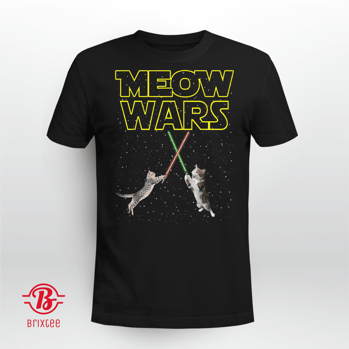 Meow Wars Cat Shirt Funny Gifts For Cats Lovers T-Shirt + Hoodie