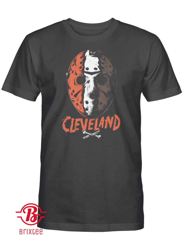 Cleveland Football Halloween Mask T-Shirt