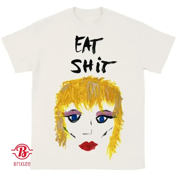 Miley Cyrus Eat Shit Portrait Tee Shirt