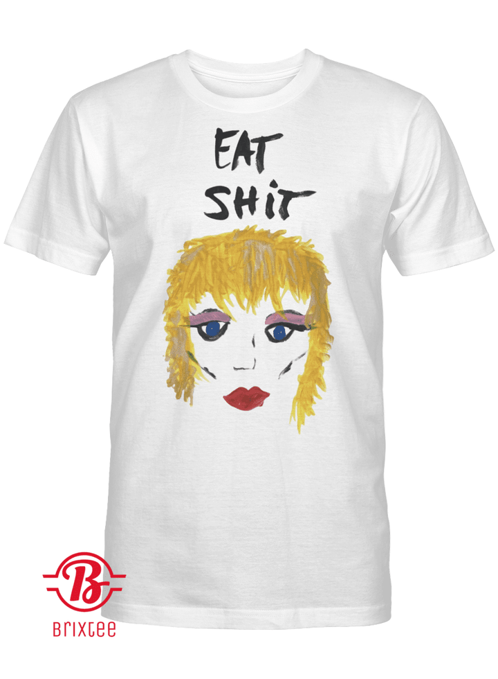 Miley Cyrus Eat Shit Portrait Tee Shirt