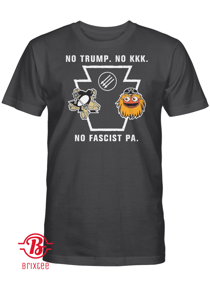 Pittsburgh Penguins x Gritty - No Trump No KKK No Fascist PA Shirt