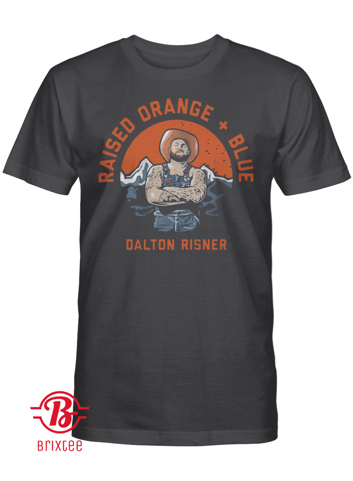 Dalton Risner: Raised Orange + Blue T-Shirt