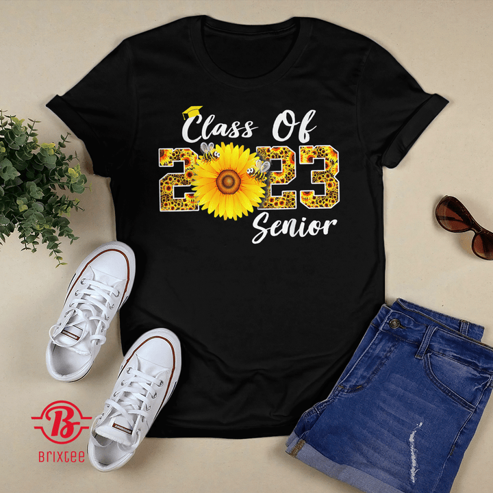 Sunflower Class of 2023 School Graduation Senior 23 Graduate T-Shirt and Hoodie