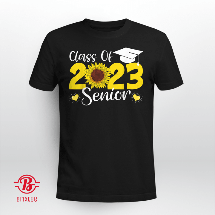 Sunflower Graduation - Senior Class of 2023 Graduate 23 T-Shirt and Hoodie