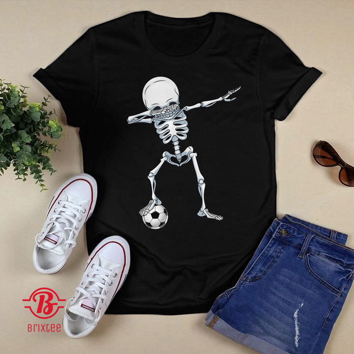 Halloween Dabbing Skeleton Soccer T Shirt