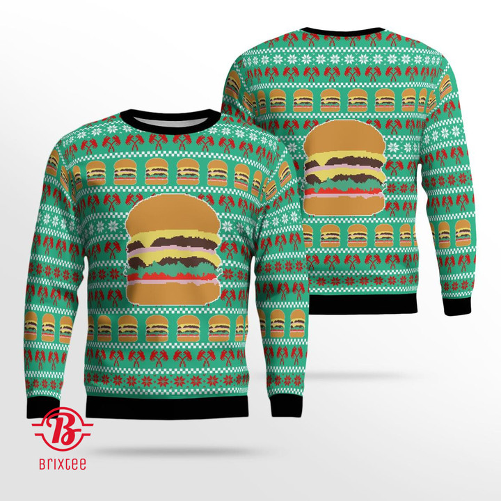 Burger Ugly Christmas Sweater