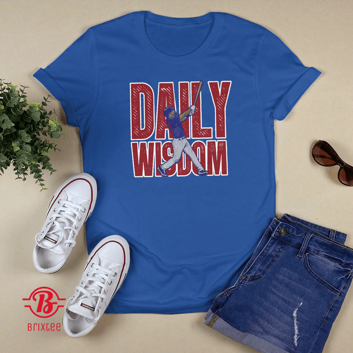 Patrick Wisdom Daily Wisdom Shirt - Chicago Cubs