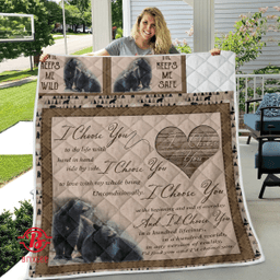 Black Bear Couple I Choose You Cotton Bed Sheets Spread Comforter Duvet