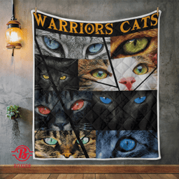 Warrior Cats Eye Cats Fleece Blanket, Gift For Cats Lovers