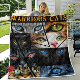 Warrior Cats Eye Cats Fleece Blanket, Gift For Cats Lovers