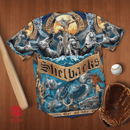Navy Shellback Baseball Jersey