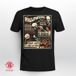 Vintage Horror Movie Shirts Poster Terror Old Time Halloween