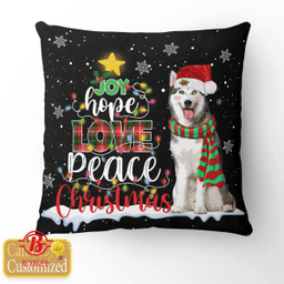 Custom pet with Joy Hope Love Peace Christmas