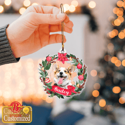 Custom pet with Christmas wreath