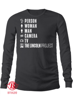 Person Woman Man Camera TV The Lincoln Project