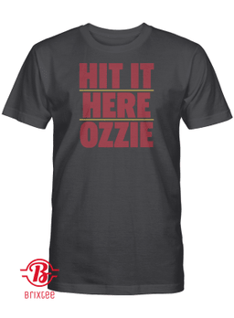 Ozzie Albies - Hit It Here Ozzie T-Shirt, Atlanta Braves
