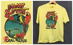 Vintage 70's Jimmy Buffett and the Coral Reefers T-Shirt Margaritaville Tropical Paradise