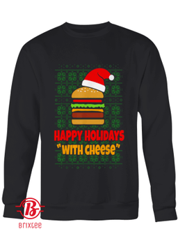 Happy Holidays With Cheese Santa Burger