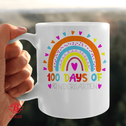 100 Days Of Kindergarten School Teacher Smarter Rainbow
