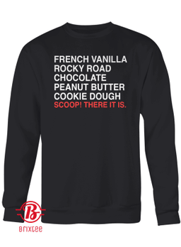 French Vanilla Rocky Road Chocolate Peanut Butter Cookie Dough Scoop! There It Is