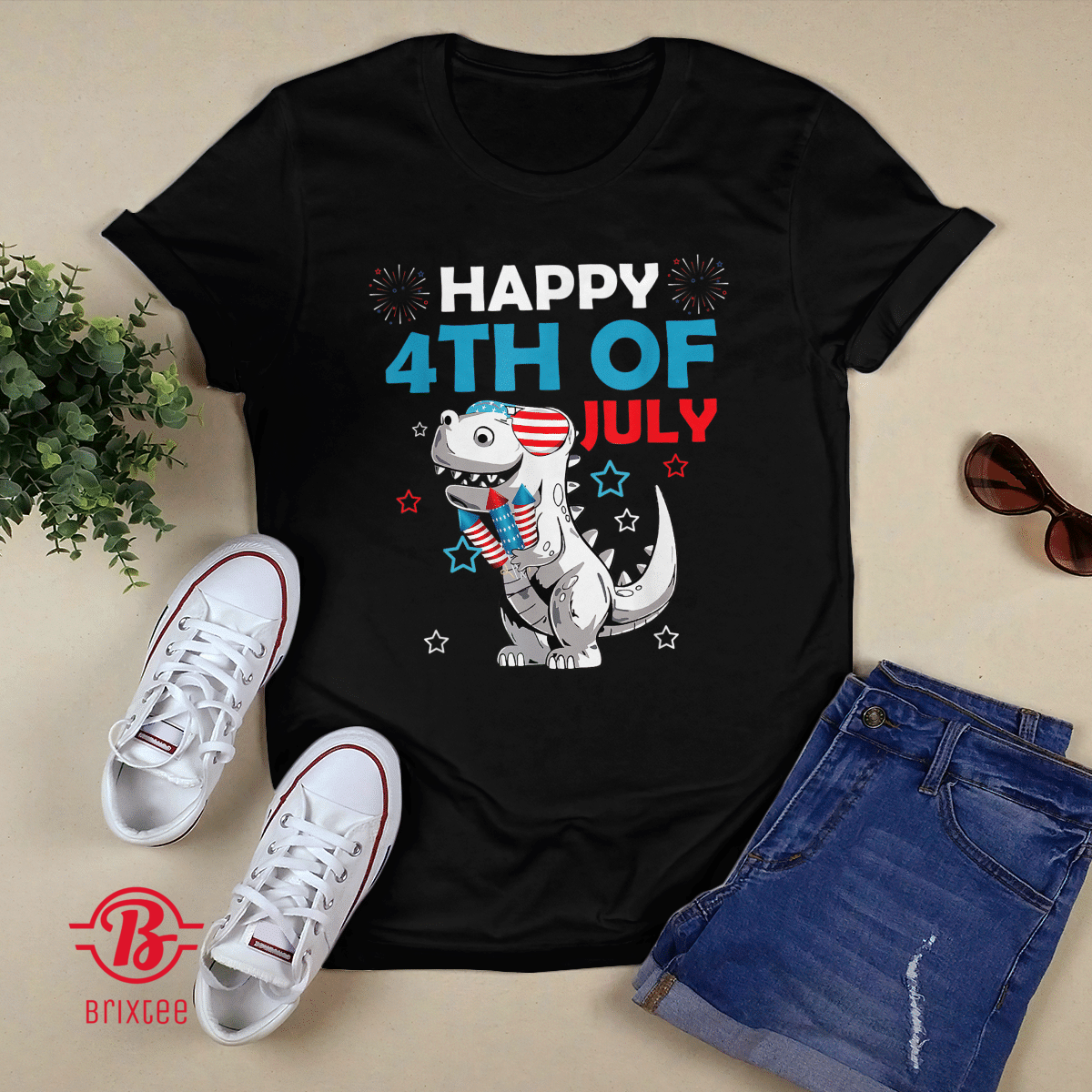 Happy 4th Of July T-Rex Patriotic Funny