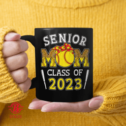 Senior Mom Class Of 2023 Softball Graduation Mama 2023 Grad TT