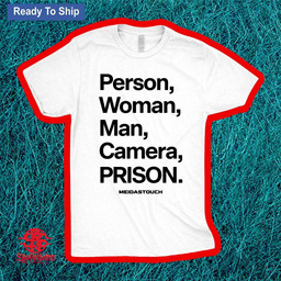 Person, Woman, Man, Camera, Prison T-Shirt