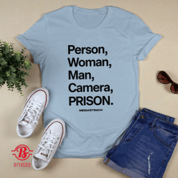 Person, Woman, Man, Camera, Prison T-Shirt