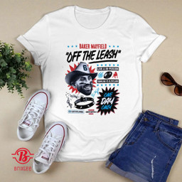 Baker Mayfield Unleashed Tour T-Shirt Off The Leash - Carolina Panthers