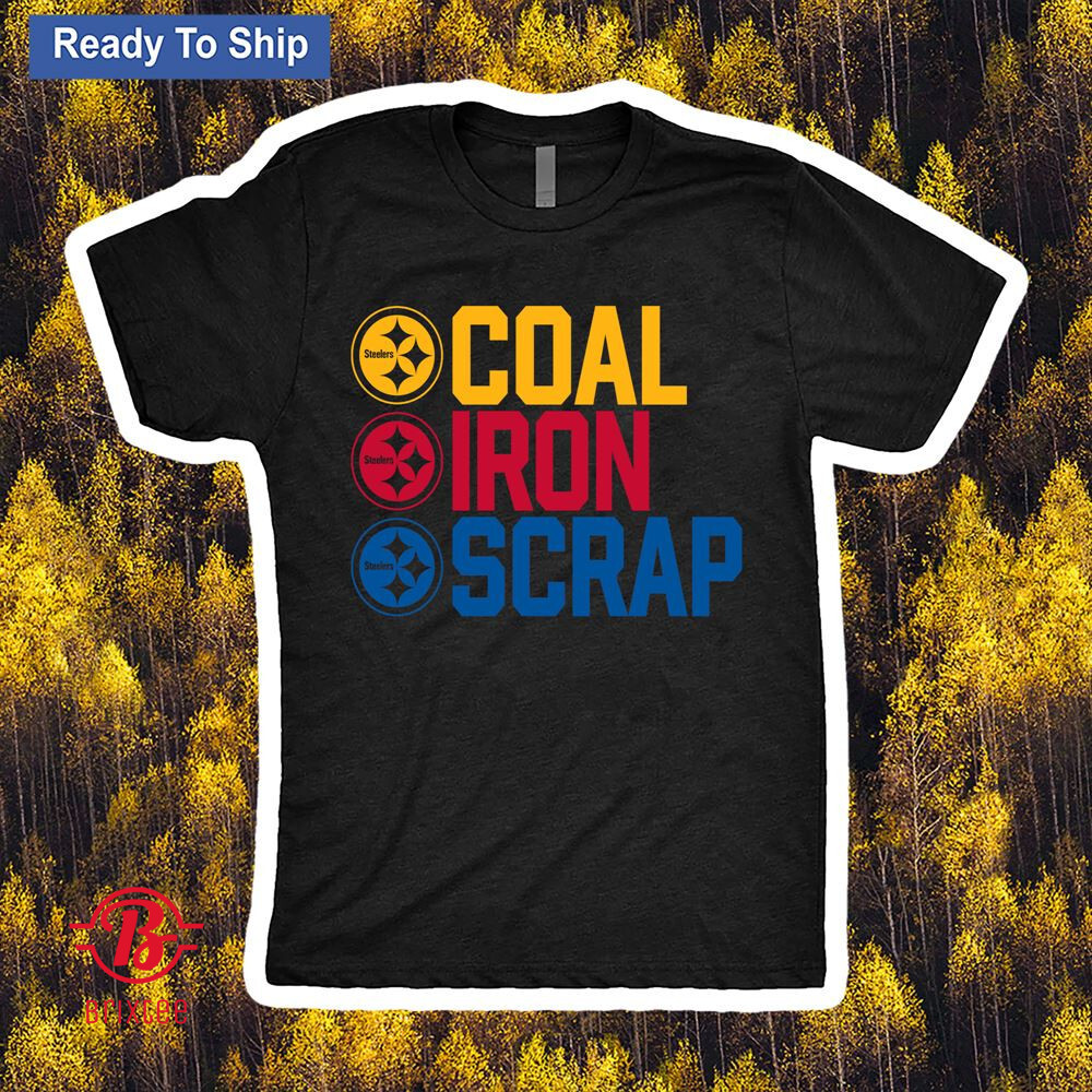 Pittsburgh Steelers Coal Iron Scrap T-Shirt
