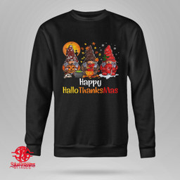 Happy Hallothanksmas Gnomes Halloween Thanksgiving Christmas