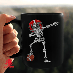 Halloween Football Dabbing Skeleton Football Player