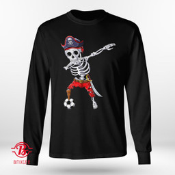 Halloween Dabbing Skeleton Pirate Soccer Costume
