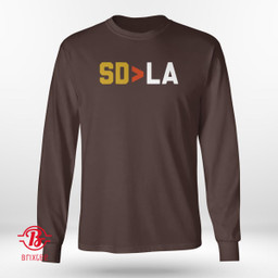 SD > LA T-Shirt San Diego Padres > Los Angeles Dodgers
