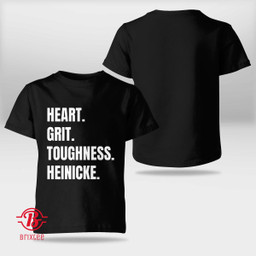 Taylor Heinicke Heart and Grit Toughness Heinicke T-Shirt Washington Commanders