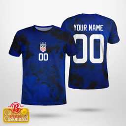 Personalized USWNT Away Tie Dye T-Shirt World Cup 2022
