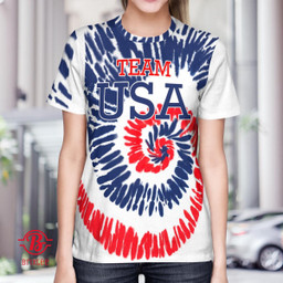 Team USA Tie-Dye World Cup 2022 T-Shirt - Olympic Team USA Flag
