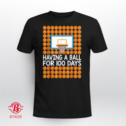 100 Days Of School Basketball 100th Day Balls Gift For Boys