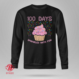 100 Days Sprinkled With Fun Cupcake 100th Day Of School Girl