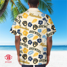  2023 Milwaukee Brewers Flower and Palm Trees 