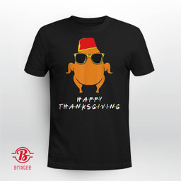 Happy Thanksgiving Turkey With Hat Funny Gift For Friends