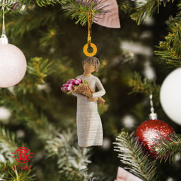 Willow Tree Girl With Tulip Bouquet 2023 Ornament