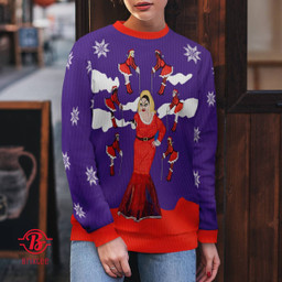 Divine Ugly Christmas Sweater Purple