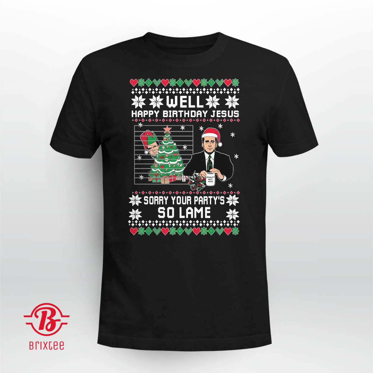 Well Happy Birthday Jesus Funny Quote Office Ugly Christmas Sweater