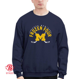 Michigan Wolverines Men's Ice Hockey 2024 Frozen Four T-Shirt and Hoodie