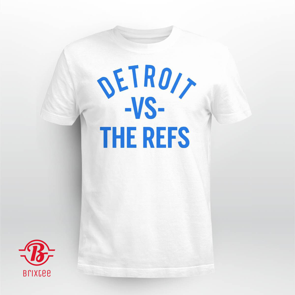 Detroit vs The Refs T-Shirt White - Detroit Lions