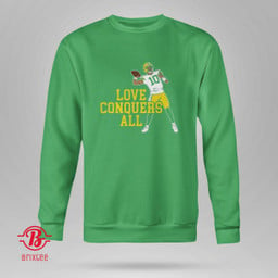 Jordan Love Conquers All T-Shirt Green Bay Packers